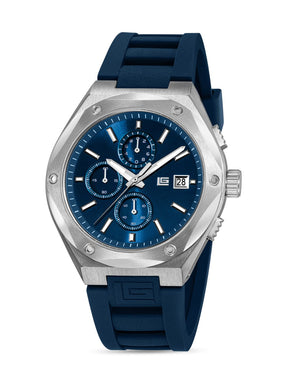 Guy Laroche RENAUD Blue Round Dial | Chronograph Watch For Men's | GLWGM0003605