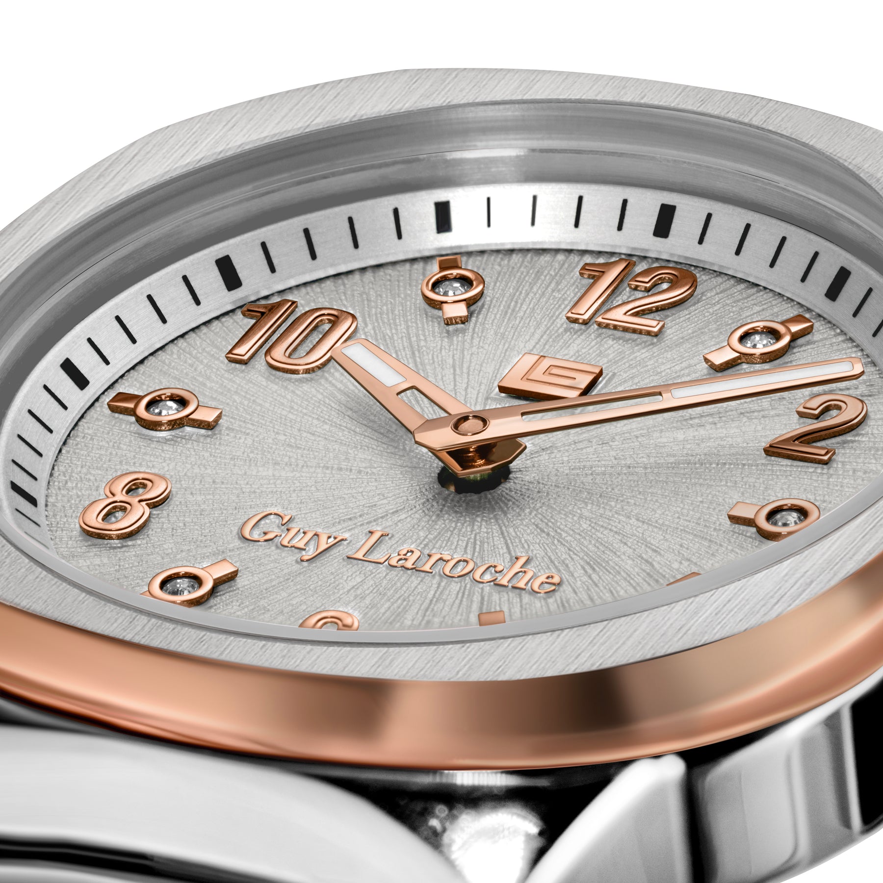 Guy Laroche Charlie 2 Hands Round Dial Silver Watch for Women - GLWLG0000321