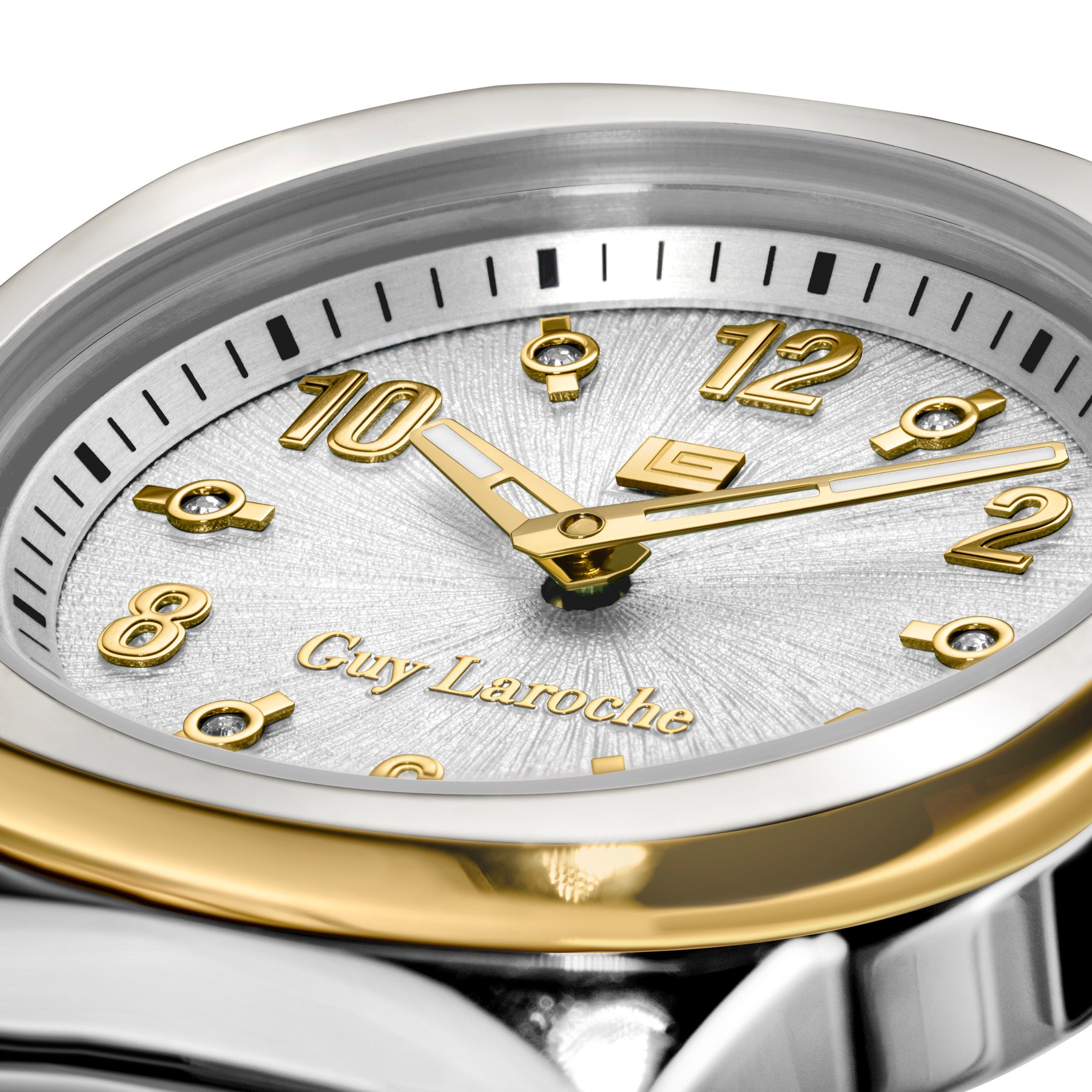 Guy Laroche Charlie 2 Hands Brown Dial White Silver Watch for Women - GLWLG0000323