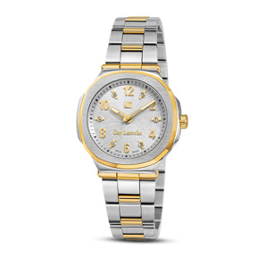 Guy Laroche Charlie 2 Hands Brown Dial White Silver Watch for Women - GLWLG0000323