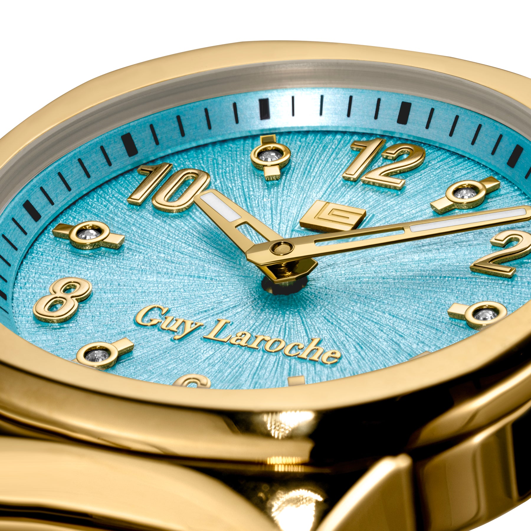 Guy Laroche Charlie 2 Hands Brown Dial Gamma Blue Watch for Women - GLWLG0000324