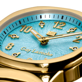 Guy Laroche Charlie 2 Hands Brown Dial Gamma Blue Watch for Women - GLWLG0000324