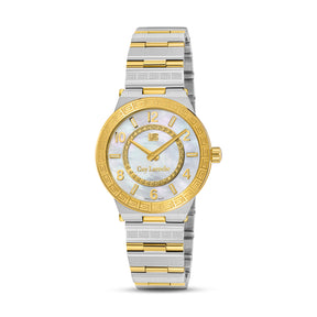 Guy Laroche Sacha 2 Hands Brown Dial White MOP Watch for Women - GLWLG0000423