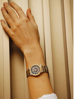 Guy Laroche Sacha 2 Hands Brown Dial Green Glittered MOP Watch for Women - GLWLG0000425