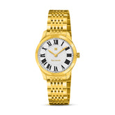 Guy Laroche Louise 2 Hands Brown Dial White Watch for Women - GLWLG0001106