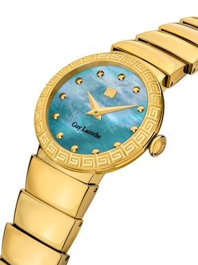 Guy Laroche ANNA Blue MOP Round Dial | Analog Watch For Women's | GLWLG0001404