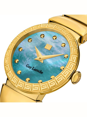 Guy Laroche ANNA Blue MOP Round Dial | Analog Watch For Women's | GLWLG0001404