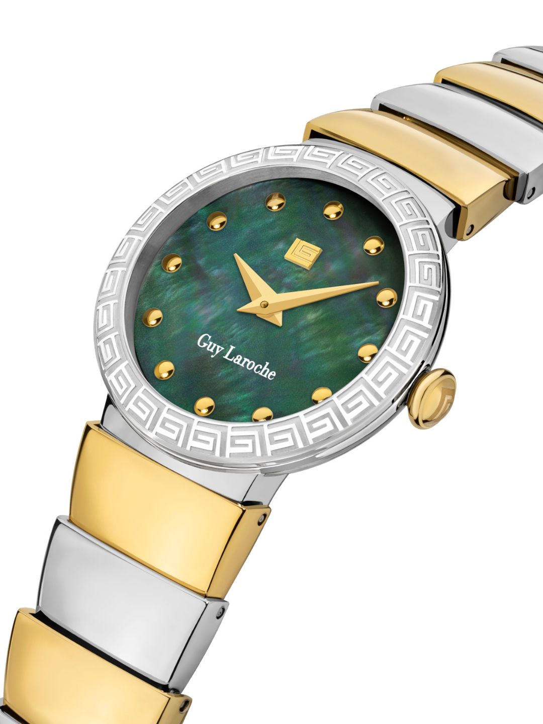 Guy Laroche ANNA Green MOP Round Dial | Analog Watch For Women's | GLWLG0001405