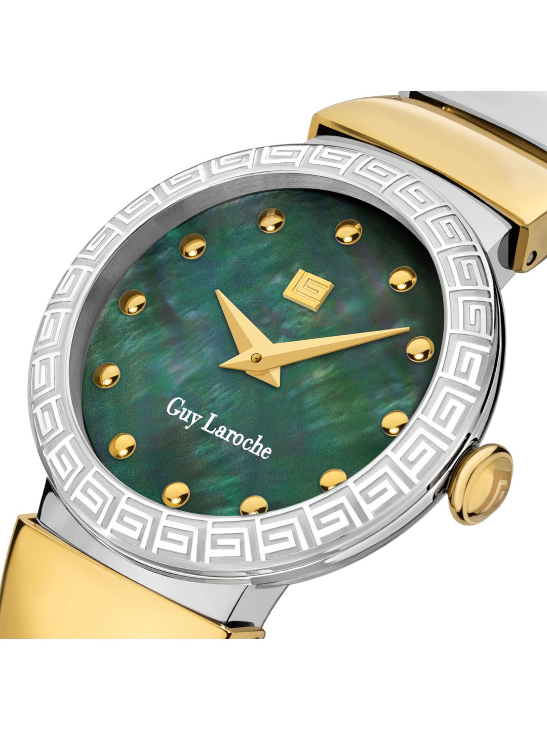 Guy Laroche ANNA Green MOP Round Dial | Analog Watch For Women's | GLWLG0001405