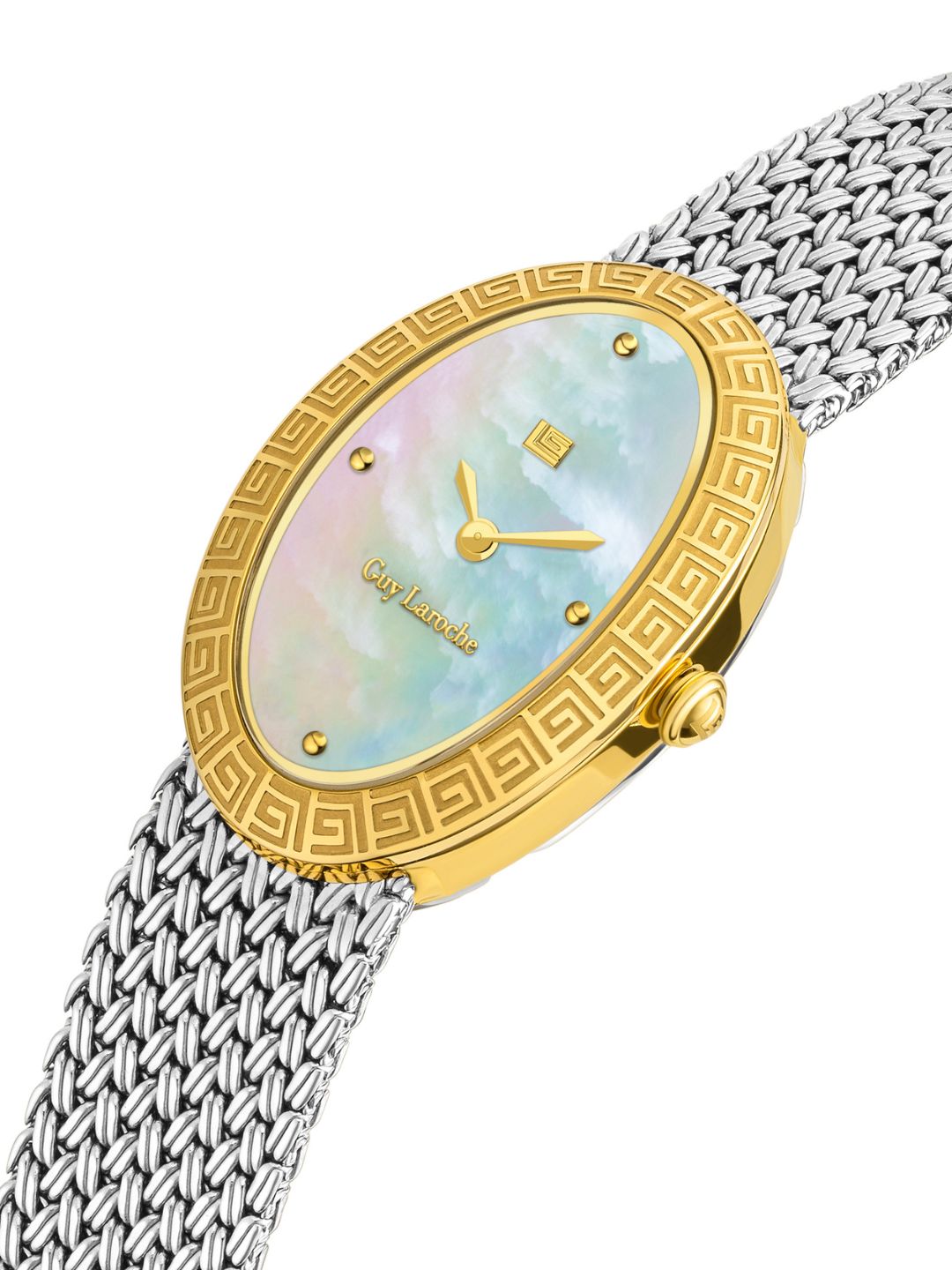 Guy Laroche EMMA White MOP Oval Dial | Analog Watch For Women's | GLWLG0001502