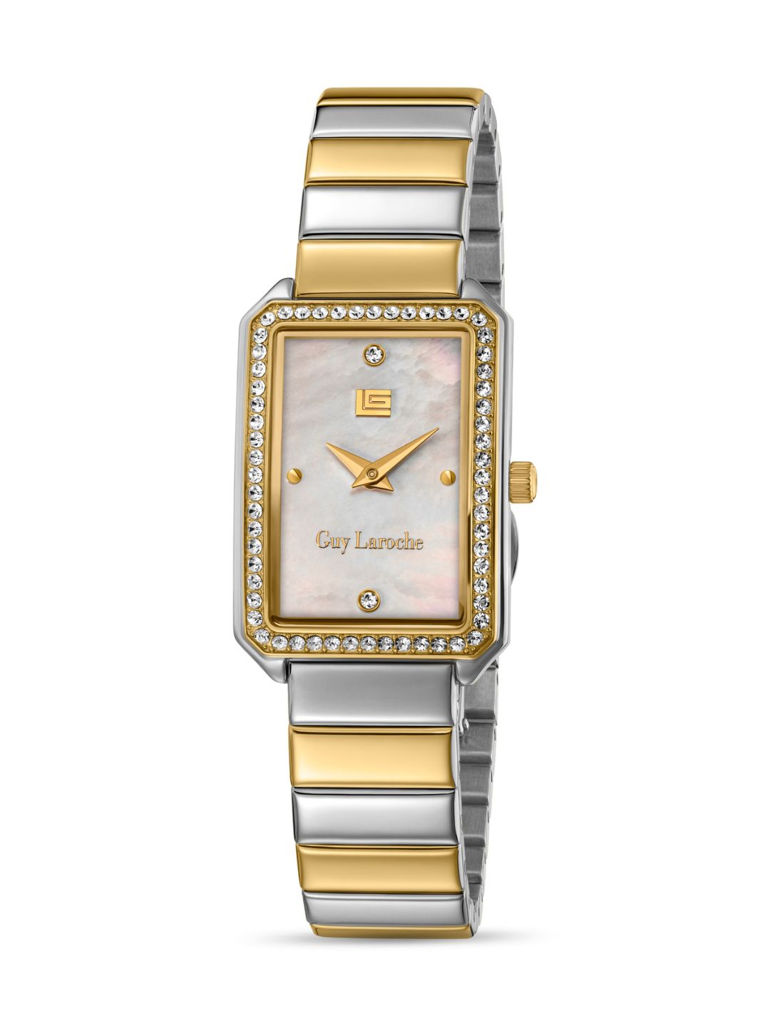 Guy Laroche DEBORAH White MOP Rectangle Dial | Analog Watch For Women's | GLWLG0001803