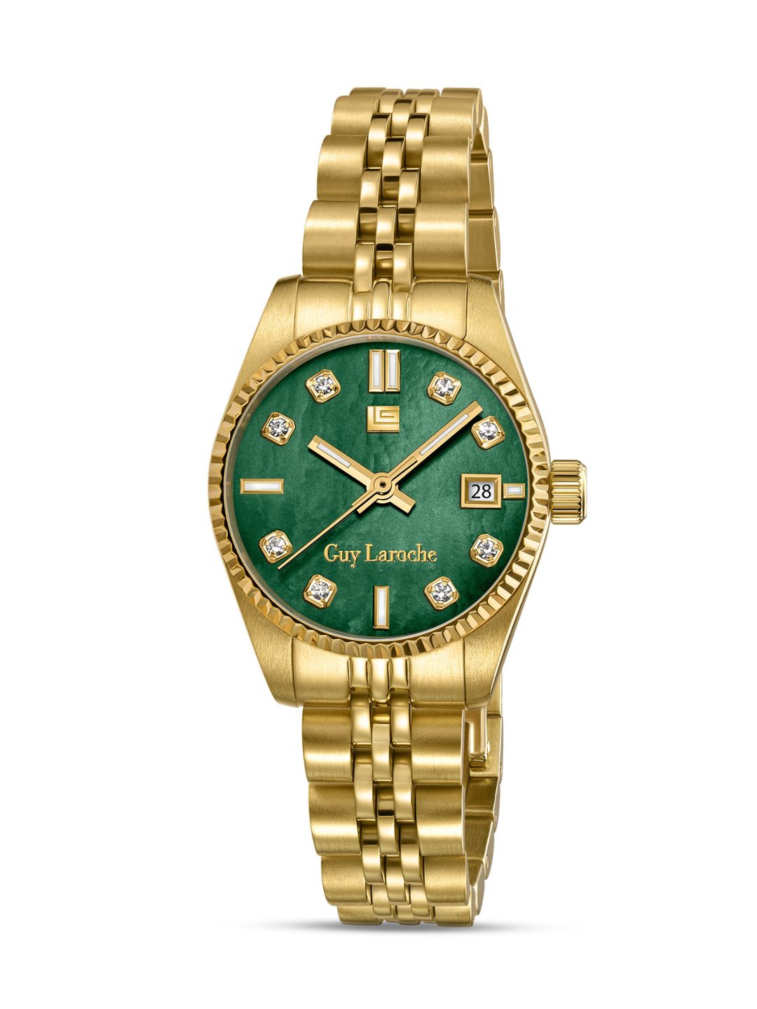 Guy Laroche ROSE Green MOP Round Dial | Analog Watch For Women's | GLWLG0001903