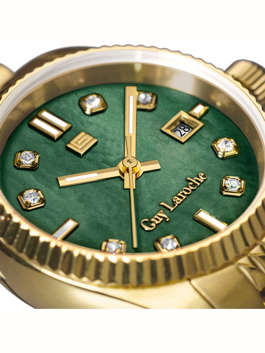 Guy Laroche ROSE Green MOP Round Dial | Analog Watch For Women's | GLWLG0001903