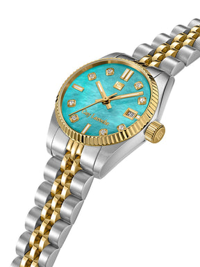 Guy Laroche ROSE Blue MOP Round Dial | Analog Watch For Women's | GLWLG0001904