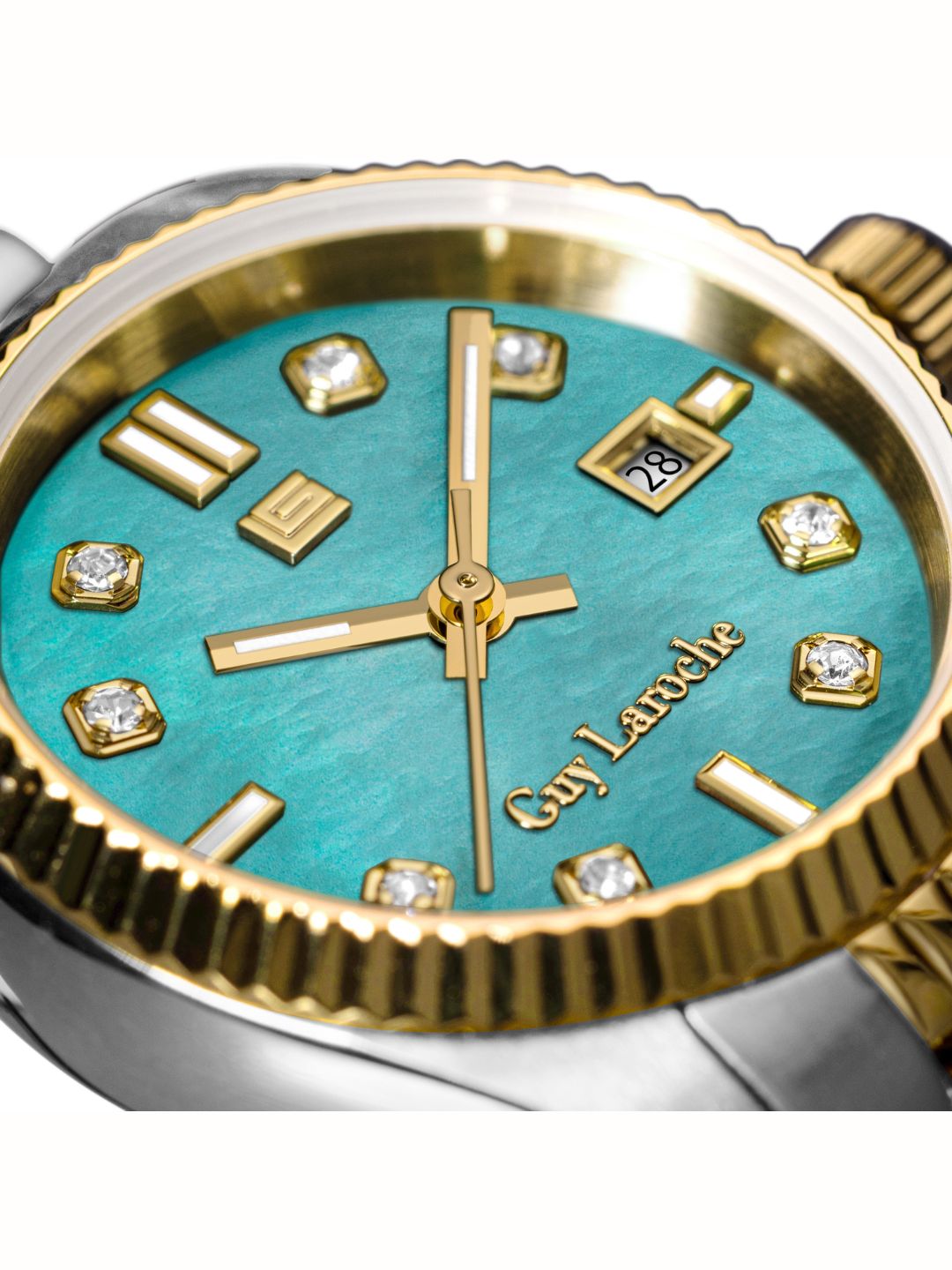 Guy Laroche ROSE Blue MOP Round Dial | Analog Watch For Women's | GLWLG0001904