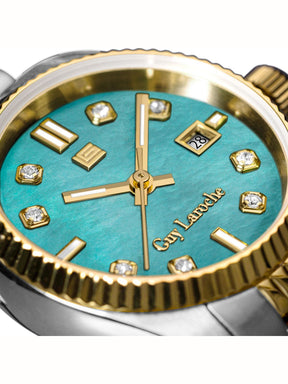 Guy Laroche ROSE Blue MOP Round Dial | Analog Watch For Women's | GLWLG0001904