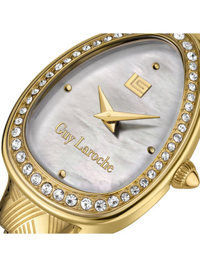 Guy Laroche ADELE White MOP Oval Dial | Analog Watch For Women's | GLWLG0002402