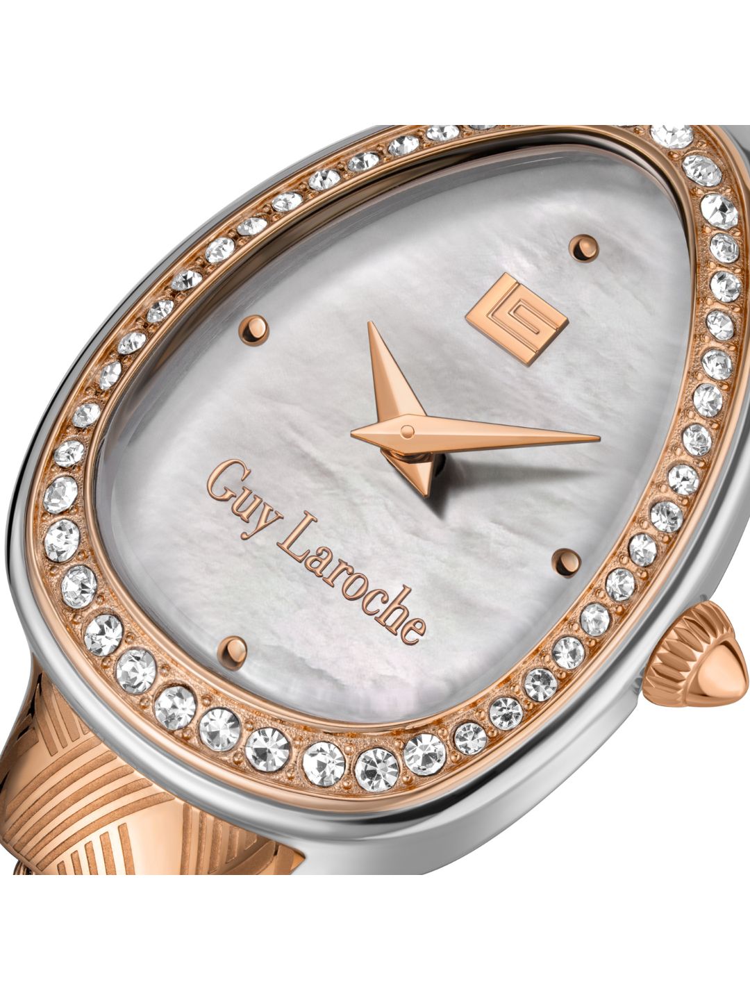 Guy Laroche ADELE White MOP Oval Dial | Analog Watch For Women's | GLWLG0002404