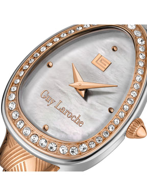 Guy Laroche ADELE White MOP Oval Dial | Analog Watch For Women's | GLWLG0002404
