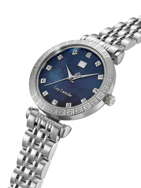 Guy Laroche ELODIE Blue MOP Round Dial | Analog Watch For Women's | GLWLG0002701