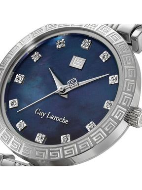 Guy Laroche ELODIE Blue MOP Round Dial | Analog Watch For Women's | GLWLG0002701