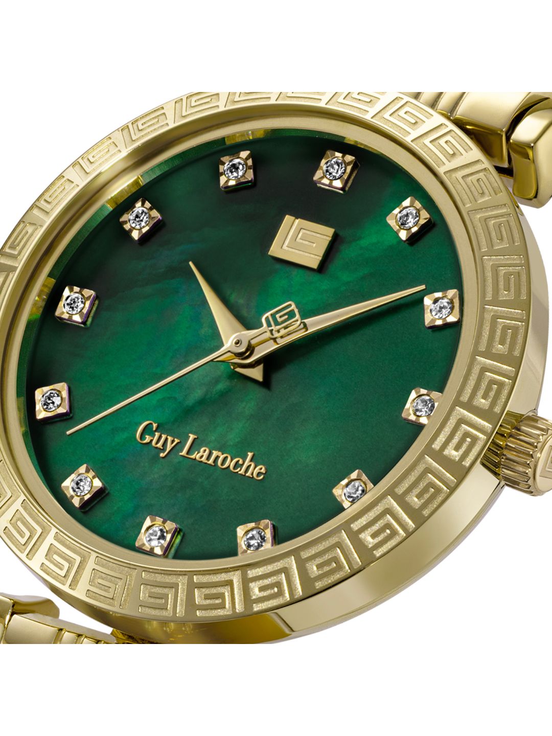 Guy Laroche ELODIE Green MOP Round Dial | Analog Watch For Women's | GLWLG0002702