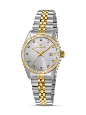 Guy Laroche ROSALIE Silver Sunray Round Dial | Analog Watch For Women's | GLWLG0002808