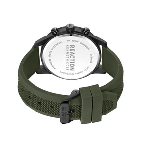 Kenneth Cole Reaction Chronograph Green Green Silicon Strap Casual Watch for Men's - KRWGO9005403