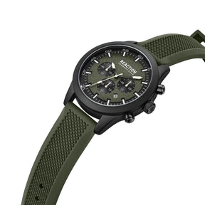 Kenneth Cole Reaction Chronograph Green Green Silicon Strap Casual Watch for Men's - KRWGO9005403