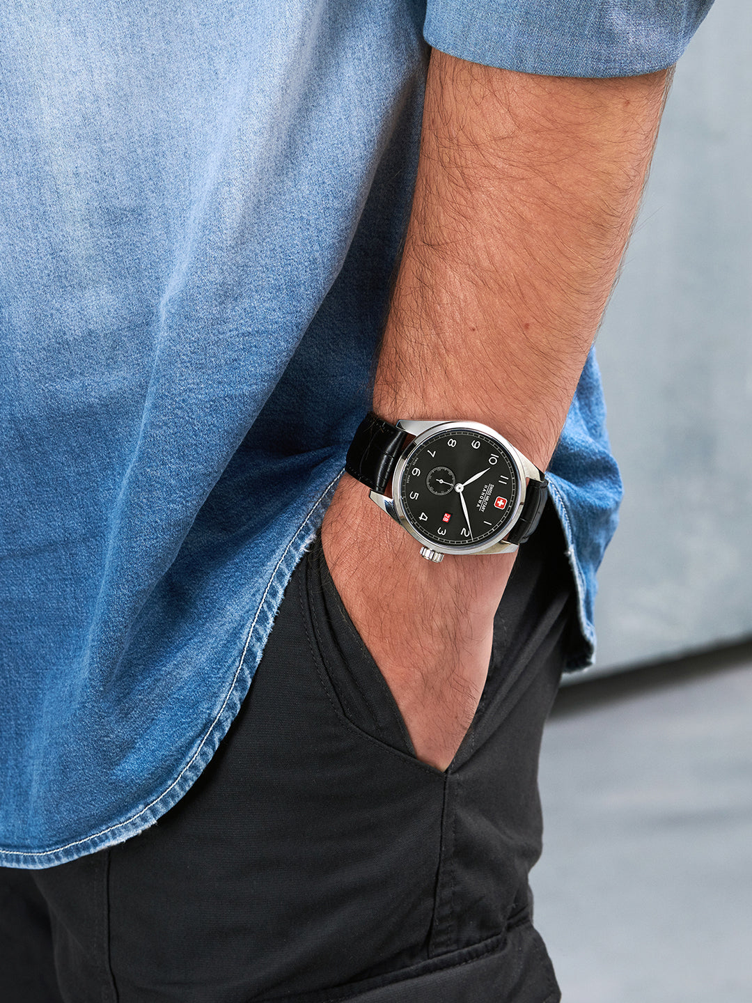 Swiss Military Hanowa Lynx Black Dial Watch for Men - SMWGB0000703