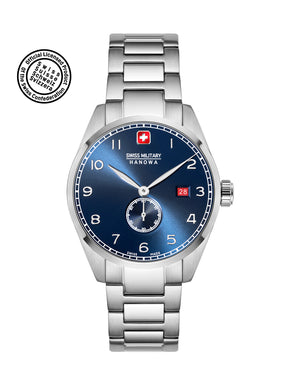 SWISS MILITARY HANOWA LYNX BLUE ROUND DIAL ANALOG WATCH FOR Men's SMWGH0000705
