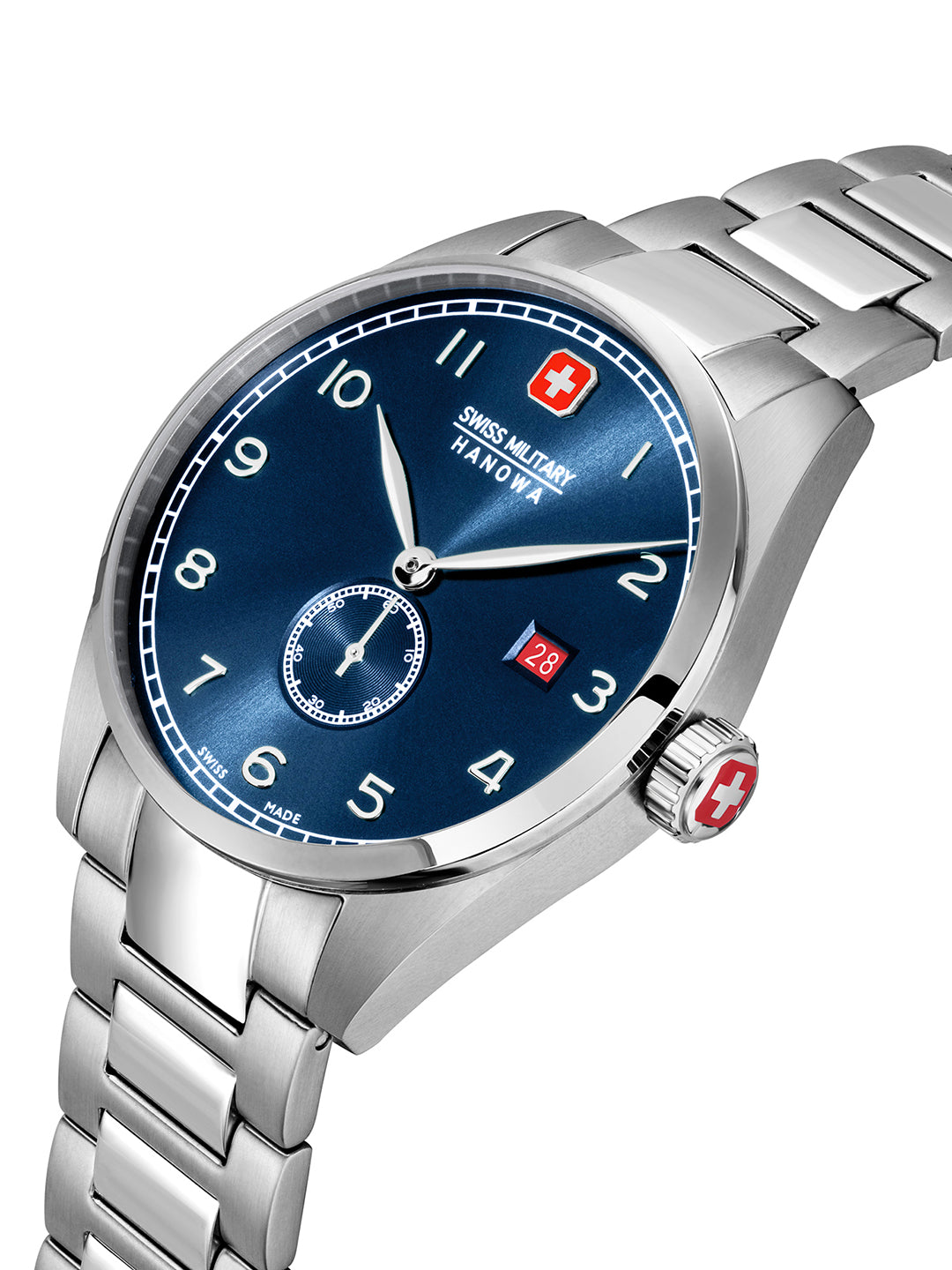 SWISS MILITARY HANOWA LYNX BLUE ROUND DIAL ANALOG WATCH FOR Men's SMWGH0000705