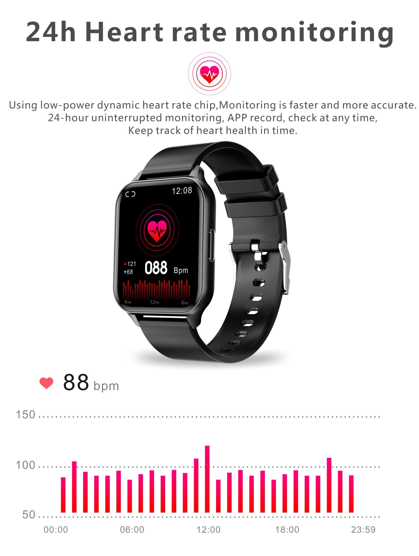 French Connection Blue Silicone Unisex Smartwatch Q26-B