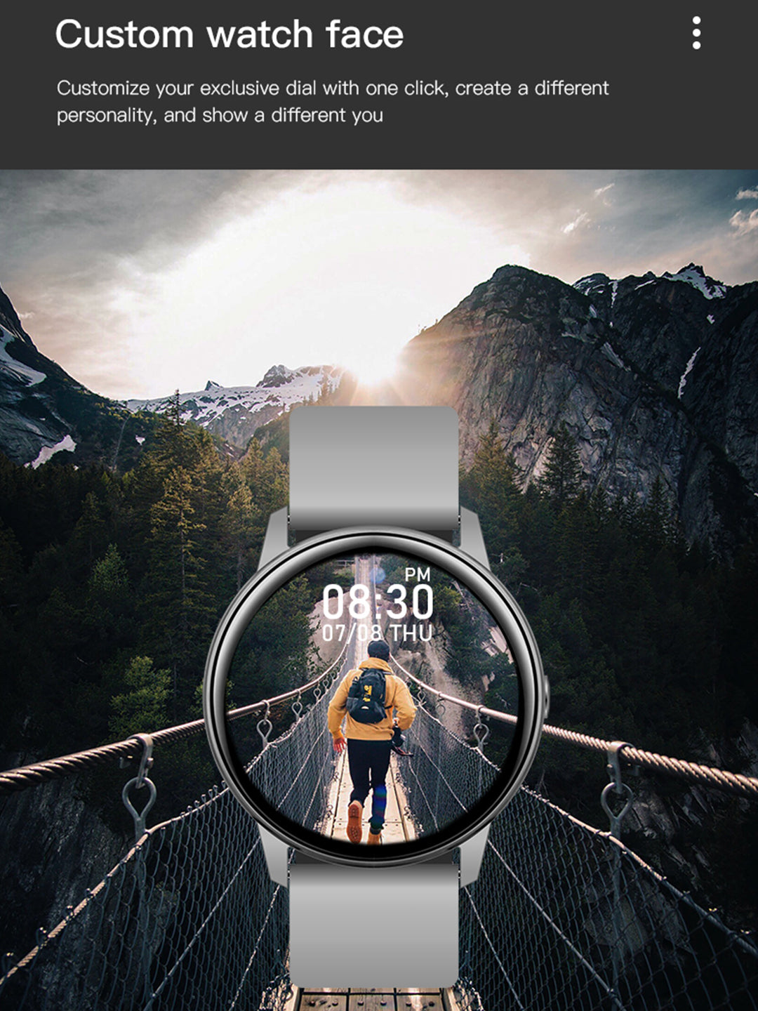 French Connection Rose Gold Unisex Smartwatch R3-A Pro