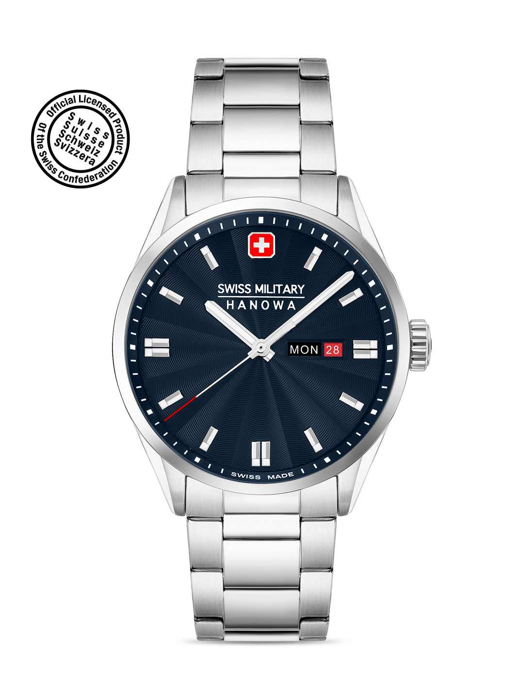 SWISS MILITARY HANOWA ROADRUNNER MAXED BLUE ROUND DIAL ANALOG WATCH FOR Men's SMWGH0001602