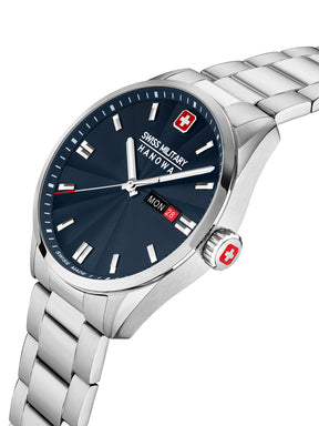 SWISS MILITARY HANOWA ROADRUNNER MAXED BLUE ROUND DIAL ANALOG WATCH FOR Men's SMWGH0001602