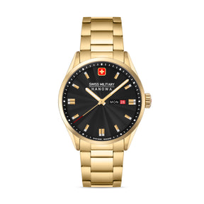 SWISS MILITARY HANOWA ROADRUNNER MAXED BLACK ROUND DIAL ANALOG WATCH FOR Men's SMWGH0001610