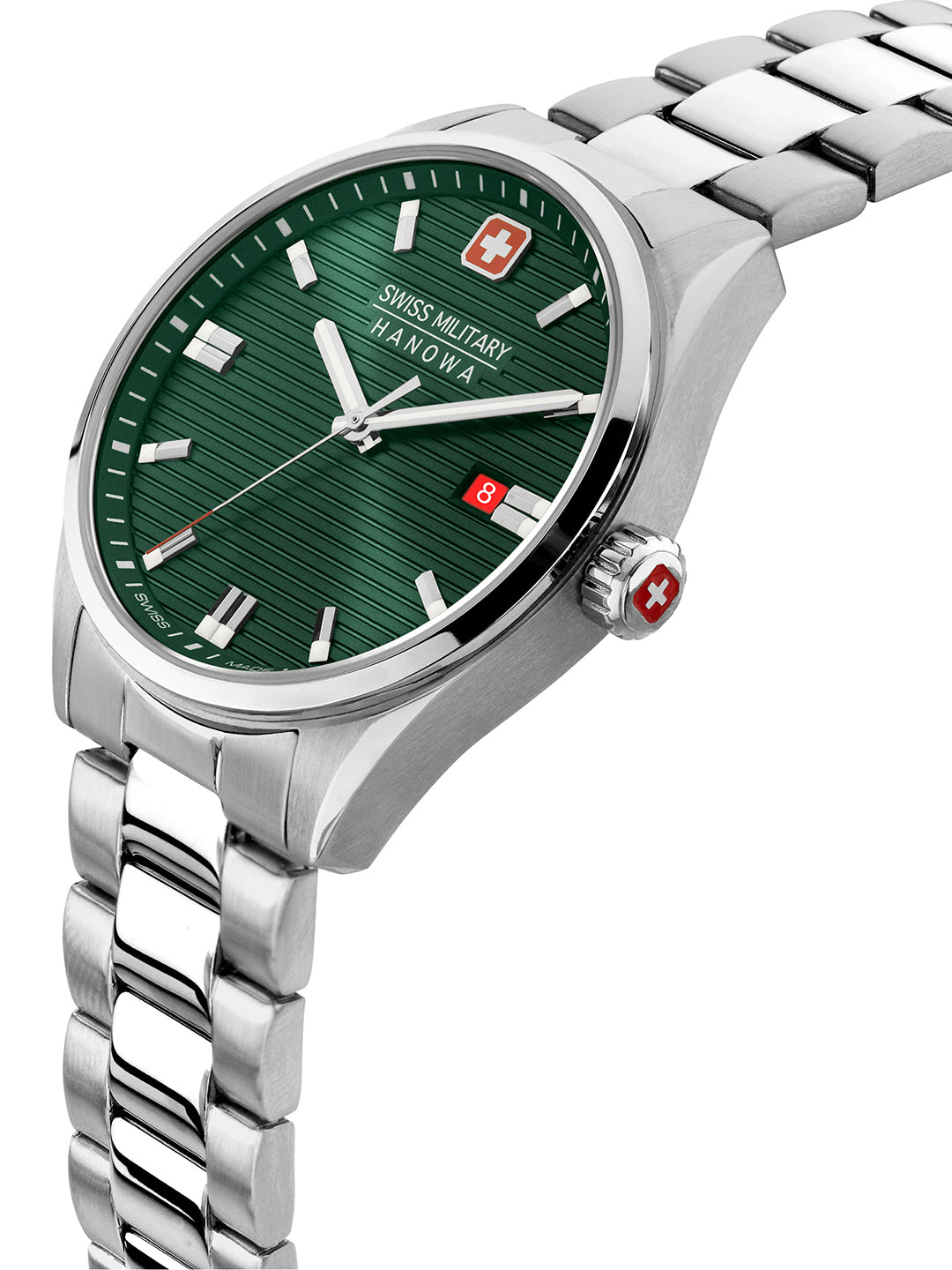 Swiss Military Hanowa Roadrunner Green Dial Watch for Men - SMWGH2200105