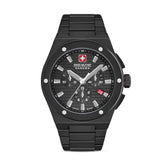 SWISS MILITARY HANOWA SIDEWINDER CERAMIC BLACK ROUND DIAL ANALOG WATCH FOR Men's SMWGI0002280