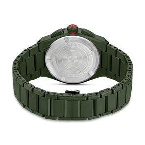 SWISS MILITARY HANOWA SIDEWINDER CERAMIC GREEN ROUND DIAL ANALOG WATCH FOR Men's SMWGI0002282