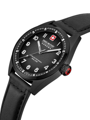 Swiss Military Hanowa SMWGA0001530 AIRMAN FIRST CLASS - Swiss Made Round Black watch for men