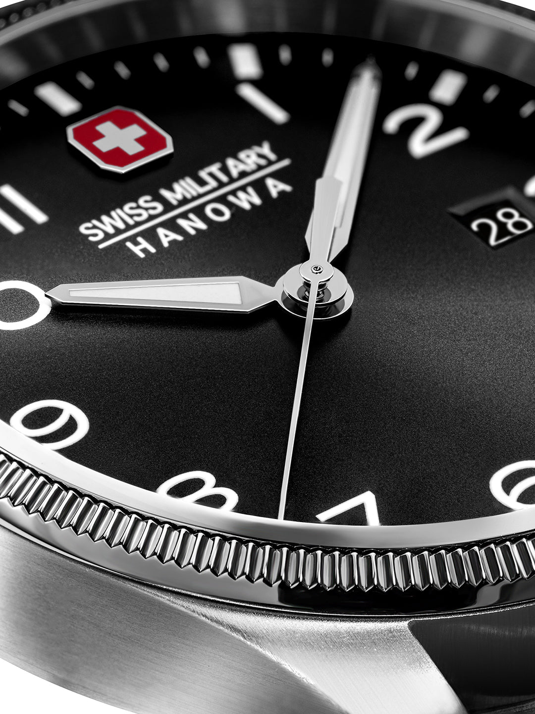 Swiss Military Hanowa SMWGB0000804 Black Dial Dark Brown Ceramic Men's Watch