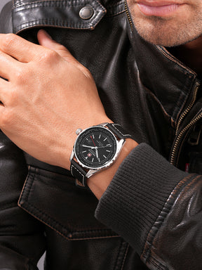 Swiss Military Hanowa SMWGB0003201  - Swiss Made Round Black watch for men