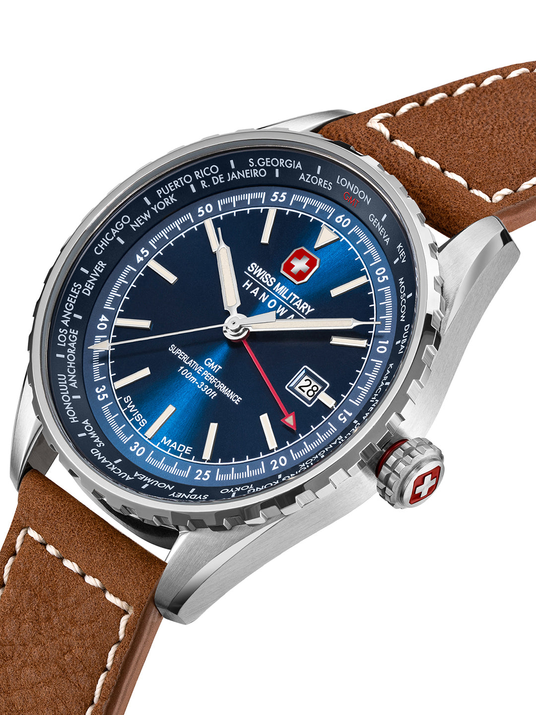 Swiss Military Hanowa SMWGB0003202  - Swiss Made Round Blue watch for men