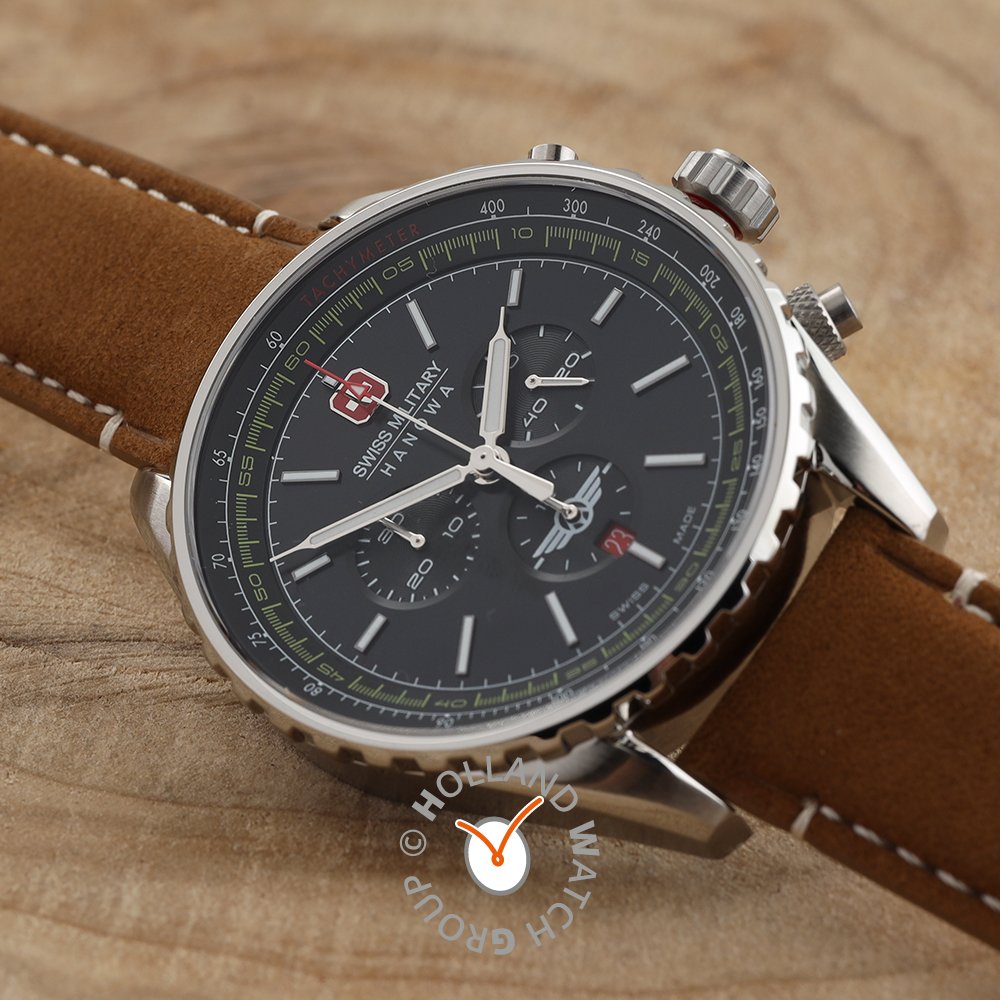 Swiss Military Hanowa SMWGC0000301 - Afterburn Chrono Swiss Made Black Watch For Men