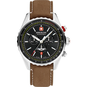 Swiss Military Hanowa SMWGC0000301 - Afterburn Chrono Swiss Made Black Watch For Men