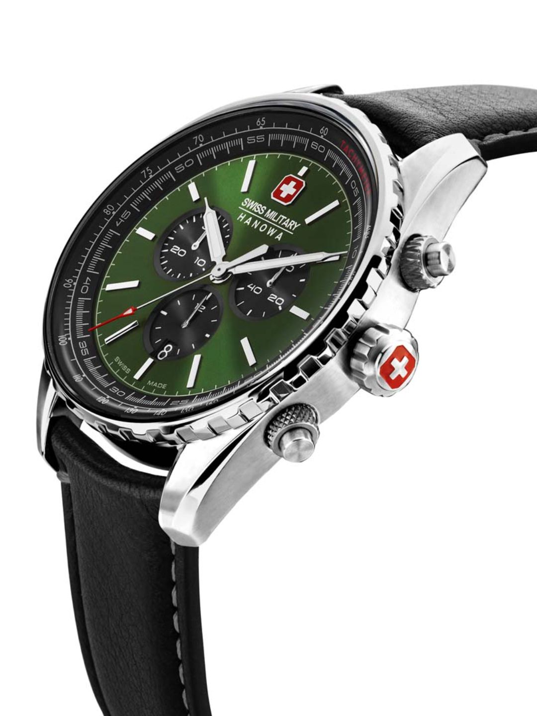 Swiss Military Hanowa SMWGC0000305 AFTERBURN CHRONO - swiss made Round Green Chronograph - Watch for men