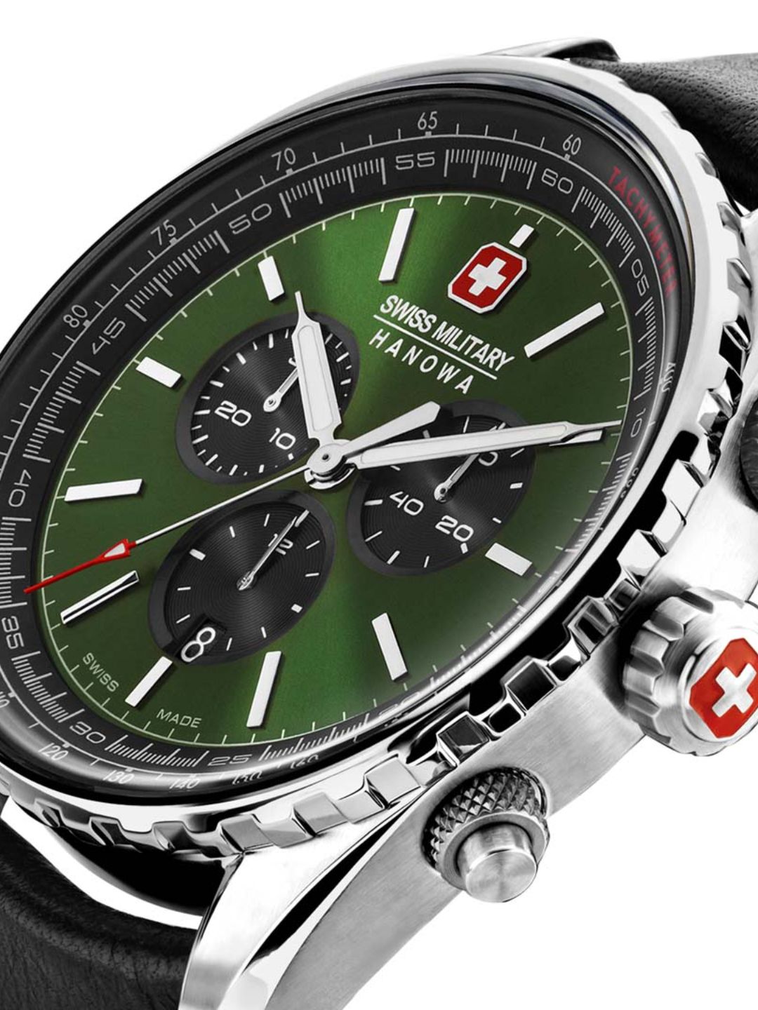 Swiss Military Hanowa SMWGC0000305 AFTERBURN CHRONO - swiss made Round Green Chronograph - Watch for men