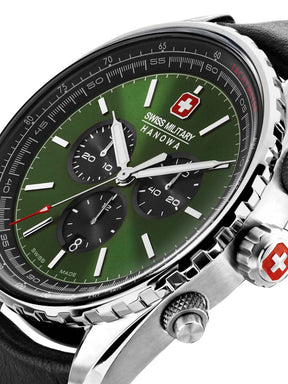 Swiss Military Hanowa SMWGC0000305 AFTERBURN CHRONO - swiss made Round Green Chronograph - Watch for men