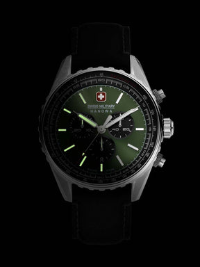 Swiss Military Hanowa SMWGC0000305 AFTERBURN CHRONO - swiss made Round Green Chronograph - Watch for men